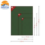 AriaMan زیر انداز ضد آب سایز لارج آریامن