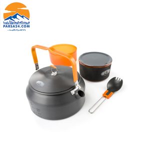 ست کتری ماگ کاسه و قاشق تاشو جی اس آی مدل Halulite