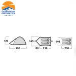 HUSKY BIZAM 2 PLUS چادر دو نفره هاسکی مدل