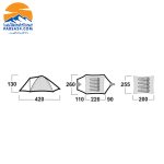 چادر چهار نفره هاسکی مدل HUSKY BIZON 4 Classic