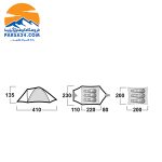 Husky Bizon 3 Classic چادر سه نفره هاسکی مدل