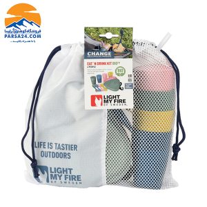 ست ظروف 4 نفره لایت مای فایر  مدل  EAT´N DRINK KIT BIO