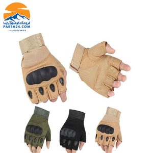 دستکش طرح اوکلی نیم پنجه مدل GL HF 352