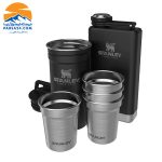 ست شات و بطری کتابی استنلی مدل shot glass + flask set