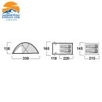 چادر دو به سه نفره هاسکی مدل HUSKY FELEN 2-3