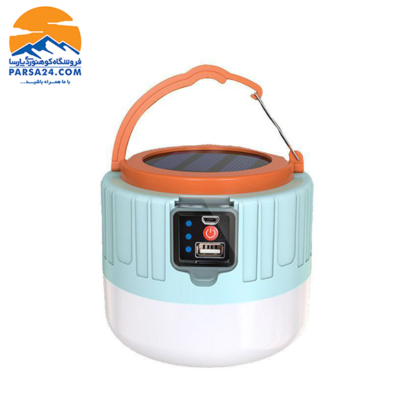 چراغ چادر شارژی و خورشیدی multifunction flash ligh