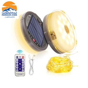 ریسه شارژی و چراغ کمپینگ مدل Solar Panel-20